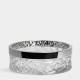 ORREFORS CRYSTAL schaal CARAT met RVS rand dia 21,6cm