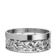 ORREFORS CRYSTAL schaal CARAT met RVS rand dia 21,6cm