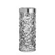 ORREFORS CRYSTAL vaas CARAT met RVS rand H 24cm
