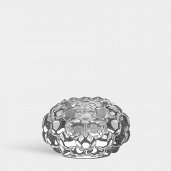 ORREFORS CRYSTAL waxinelicht RASPBERRY medium