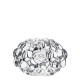 ORREFORS CRYSTAL waxinelicht RASPBERRY medium
