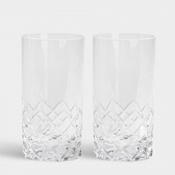 ORREFORS CRYSTAL glas SOFIERO HIGHBALL 2 stuks