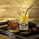 ORREFORS CRYSTAL Whisky glas PEAK Double Old Fashioned set 4 stuks