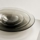 ORREFORS CRYSTAL schalenset POND grijs 4 delig