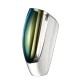 KOSTA BODA vaas MIRAGE blauw bruin H 31cm