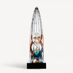 KOSTA BODA sculptuur VERTICAL JOURNEY H 28,5cm
