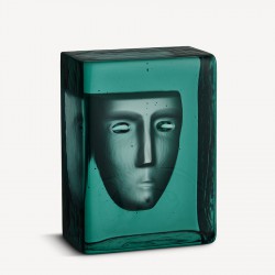 KOSTA BODA sculptuur AZUR FROST petrol H 15cm