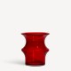 KOSTA BODA vaas PAGOD rood H 16,7cm