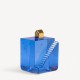 KOSTA BODA sculptuur FORTRESS STAIRS blauw/ goud