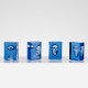 KOSTA BODA sculptuur AZUR MAN blauw H15cm