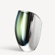 KOSTA BODA vaas MIRAGE blauw bruin H 21cm