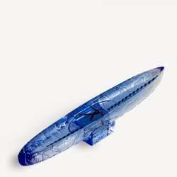 KOSTA BODA sculptuur DRIFTER blauw