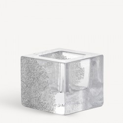 KOSTA BODA waxinelicht/ theelicht BRICK wit