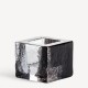 KOSTA BODA waxinelicht/ theelicht BRICK zwart