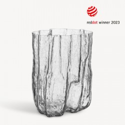 KOSTA BODA vaas CRACKLE clear H 27cm