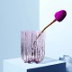 KOSTA BODA vaas CRACKLE pink H 27cm