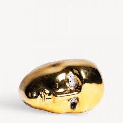 KOSTA BODA sculptuur BRAINS EVERYTHING IS BETTER WHEN WE DANCE goud