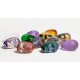 KOSTA BODA sculptuur BRAINS YOU MADE MY DAY paars-blauw gezandstraald