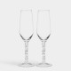 ORREFORS CRYSTAL Champagne flutes CARAT 2 stuks