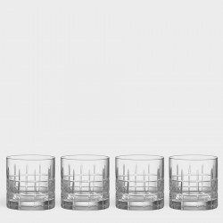ORREFORS CRYSTAL Whiskey glazen STREET Old Fashioned set 4 stuks 27cl