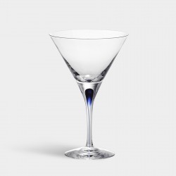 ORREFORS CRYSTAL Martiniglas INTERMEZZO blauw 25cl 2 stuks