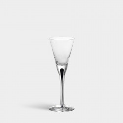 ORREFORS CRYSTAL borrelglas INTERMEZZO blauw 6 cl 2 stuks