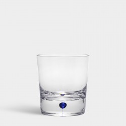 ORREFORS CRYSTAL Whisky glas Double Old Fashioned INTERMEZZO blauw 40cl 2 stuks