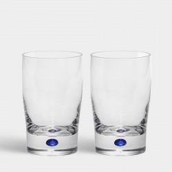 ORREFORS CRYSTAL drinkglas INTERMEZZO blauw 25cl 2 stuks