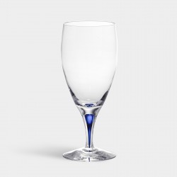 ORREFORS CRYSTAL bierglas INTERMEZZO blauw 47cl 2 stuks