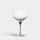 ORREFORS CRYSTAL Champagnecoupe INTERMEZZO blauw 30cl 2 stuks