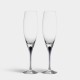 ORREFORS CRYSTAL Champagneglas INTERMEZZO blauw 26cl 2 stuks