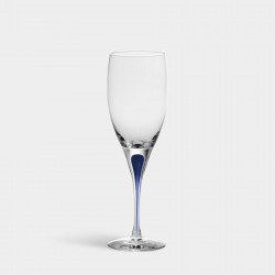 ORREFORS CRYSTAL dessertwijnglas INTERMEZZO blauw 19cl 2 stuks