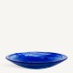 KOSTA BODA bord CONTRAST blauw/ blauw glas dia 38cm