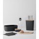 RIG-TIG by Stelton broodtrommel zwart met bamboe houten deksel