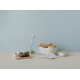 RIG-TIG by Stelton BOX-IT broodtrommel L lichtgrijs met bamboehouten deksel