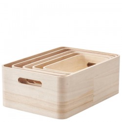 RIG-TIG by Stelton opbergboxen SAVE-IT hout 5-delig