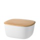 RIG-TIG by Stelton broodjestrommel BOX-IT M wit met bamboe deksel