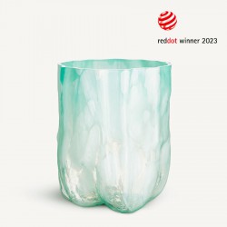 KOSTA BODA vaas CRACKLE Jade Green H 27cm