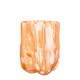 KOSTA BODA vaas CRACKLE Amber/ Flamingo H 27cm