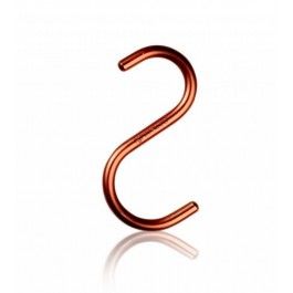 NOMESS S HOOK haken koper set 5 stuks H10,5cm NOMESS S HOOK haken koper set 5 stuks H10,5cm