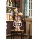 BJORN WIINBLAD vaas LADY WITH HAT pink H 50cm, dia 22cm