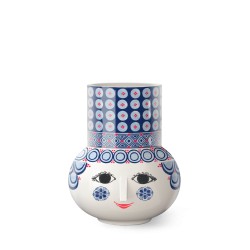 BJORN WIINBLAD vaas OLGA blauw H 20cm, dia 17cm