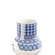 BJORN WIINBLAD vaas OLGA blauw H 20cm, dia 17cm