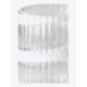 LYNGBY vaas SWIRL helder glas/ witte decoratie H 20,5cm