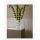 LYNGBY vaas SWIRL helder glas/ witte decoratie H 20,5cm