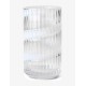 LYNGBY vaas SWIRL helder glas/ witte decoratie H 15,5cm