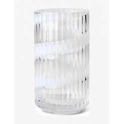 LYNGBY vaas SWIRL helder glas/ witte decoratie H 15,5cm