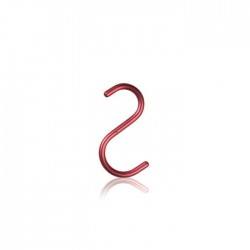 NOMESS S HOOK haken rood set 5 stuks H 10,5cm