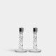 ORREFORS CRYSTAL kandelaar CARAT kristalglas/ RVS H 18,3cm