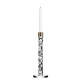 ORREFORS CRYSTAL kandelaar CARAT kristalglas/ messing H 29,7cm